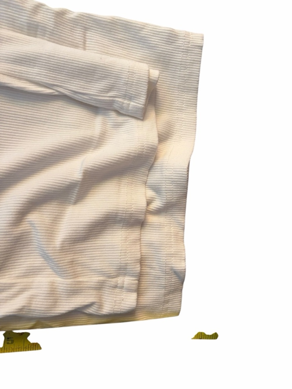 Women's White Ribbed Lounge Set - Picture 3 of 5